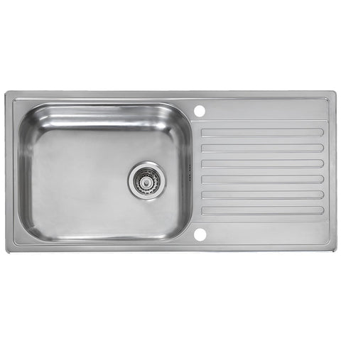 Reginox Minister 1.0 Bowl Polished Stainless Steel Kitchen Sink & Waste
