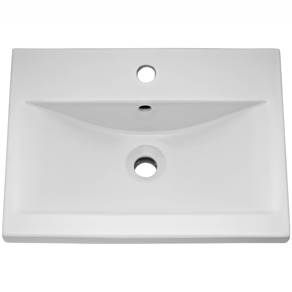 Hudson Reed Coast Grey Gloss 500mm Floor Standing Cabinet & Basin 1 - CST874E