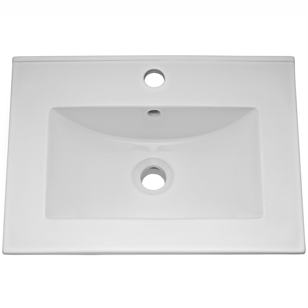 Hudson Reed Coast White Gloss 500mm Floor Standing Cabinet & Basin 2 - CST885
