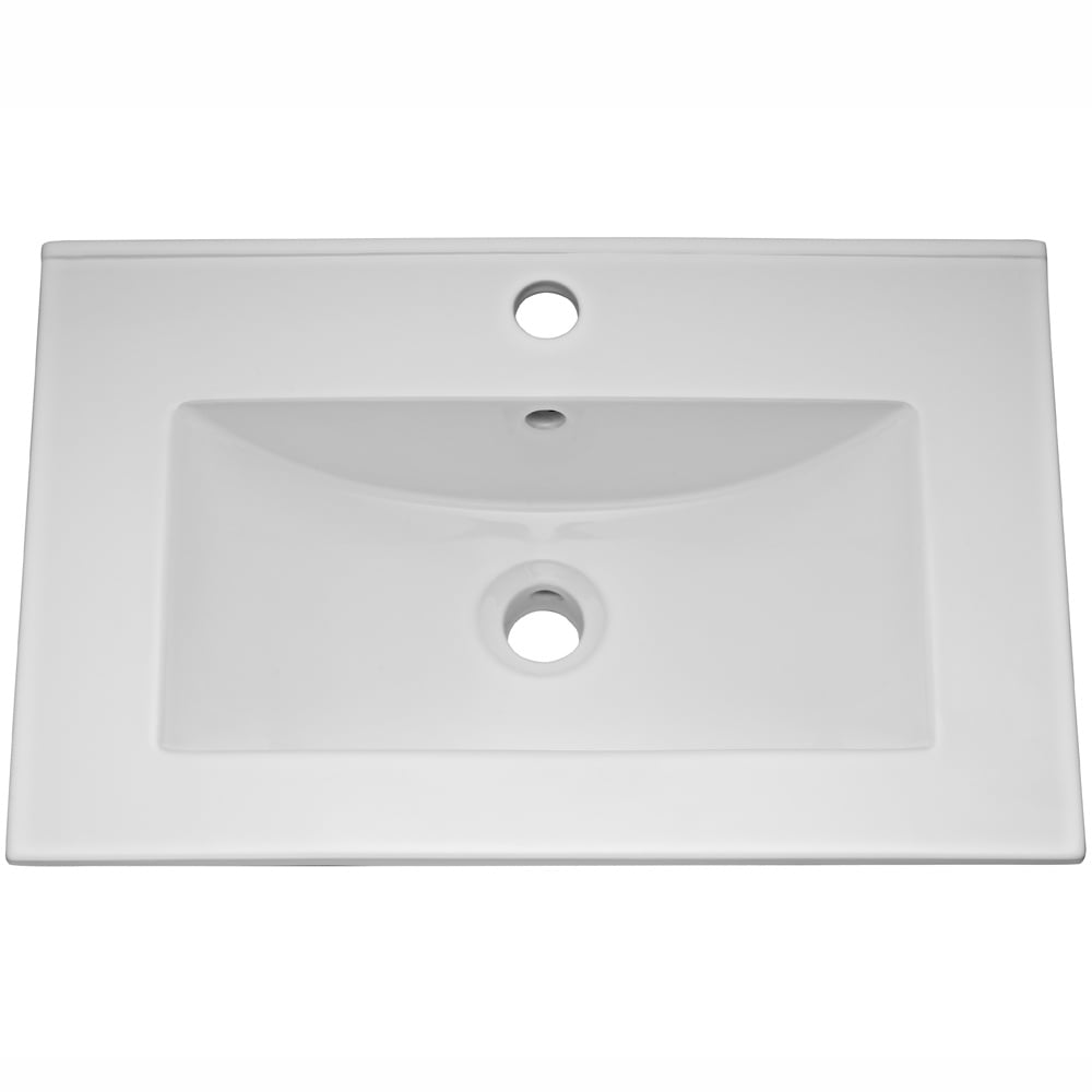 Hudson Reed Coast Grey Gloss 600mm Floor Standing Cabinet & Basin 2 - CST876