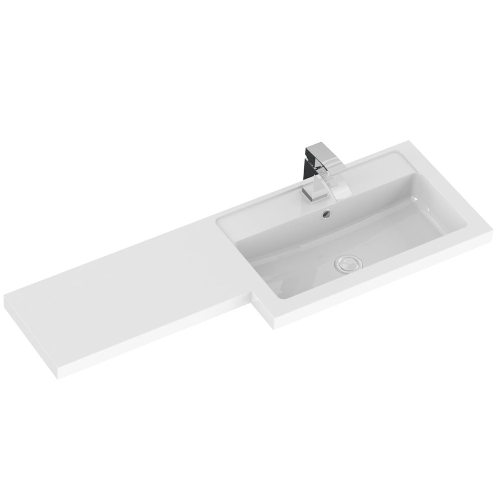 Hudson Reed Fusion Anthracite Woodgrain 1100mm RH WC, Cabinet & Basin Unit CBI503