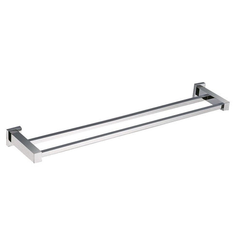 RAK Cubis Silver Double Towel Bar 600mm - RAKCUB9912