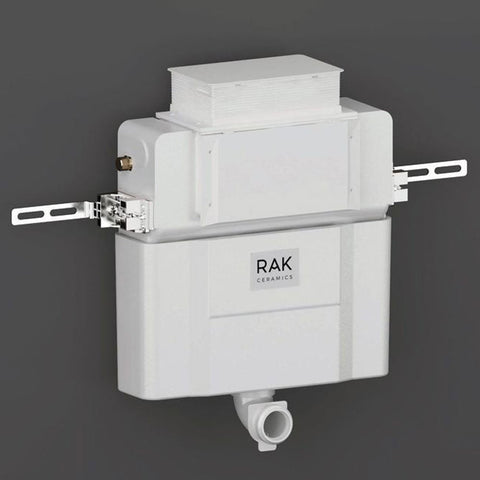 RAK Ecofix Alpine White Front & Top Access Concealed Toilet Cistern - FS12RAK82TF
