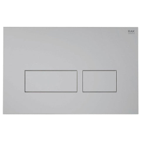 RAK Ecofix Matt Chrome Rectangular Flush Plates - FSRAKPPL008