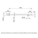 rak-chrome-rectangular-wall-mounted-300mm-shower-arm---rakshw0001-
