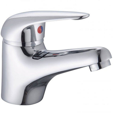 RAK Basic Mono Chrome Single Lever Basin Mixer Tap & Waste - RAKBAS3001
