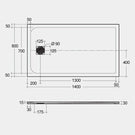 rak-feeling-solid-grey-rectangular-shower-tray-1400mmx800mm---rfst080140s503-