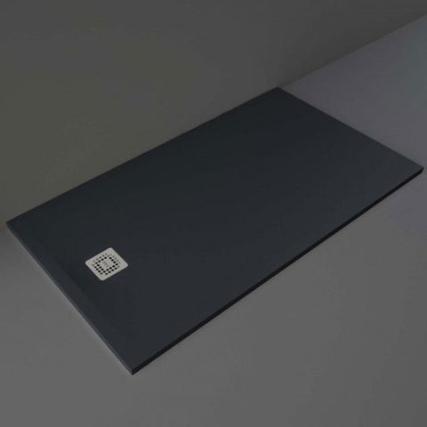 RAK Feeling Solid Black Rectangular Shower Tray 1600mmx900mm - RFST090160S504