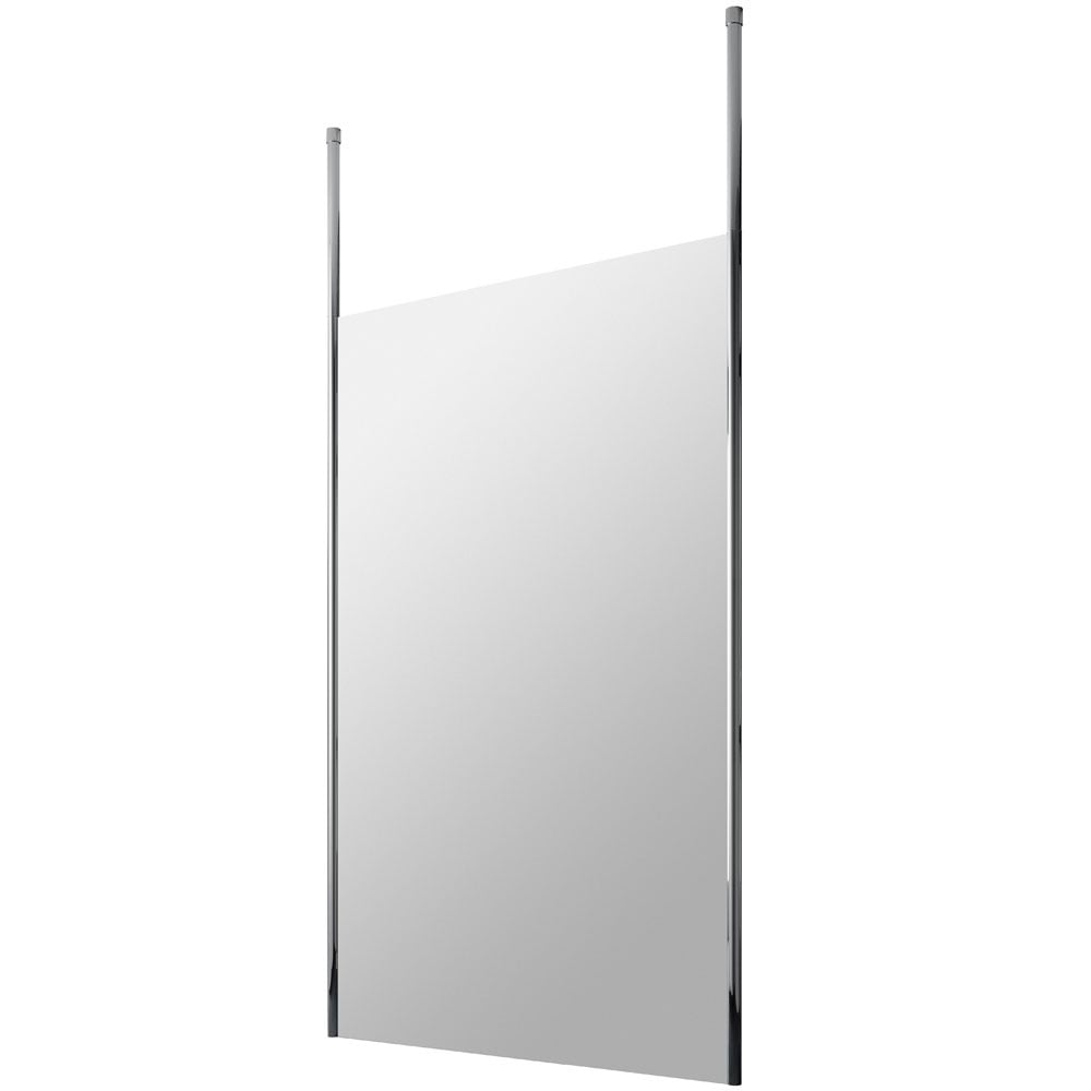 Hudson Reed Walk Through 1200mm Wetroom Shower Screen & Chrome Ceiling Posts