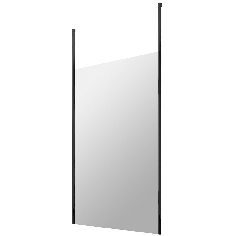 Hudson Reed Black Wetroom Shower Screen & Ceiling Posts 1200mm BGPCP12