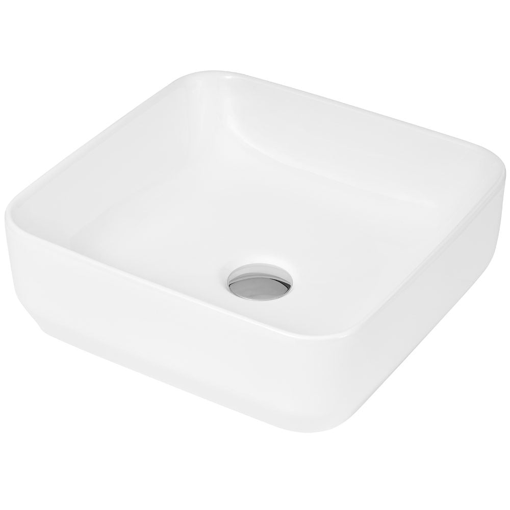 Hudson Reed Vessels 365x365 White Sit-On Countertop Basin NBV163