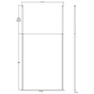 hudson-reed-black-wetroom-shower-screen--ceiling-posts-1400mm-bgpcp14-