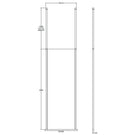 hudson-reed-black-wetroom-shower-screen--ceiling-posts-700mm-bgpcp070-