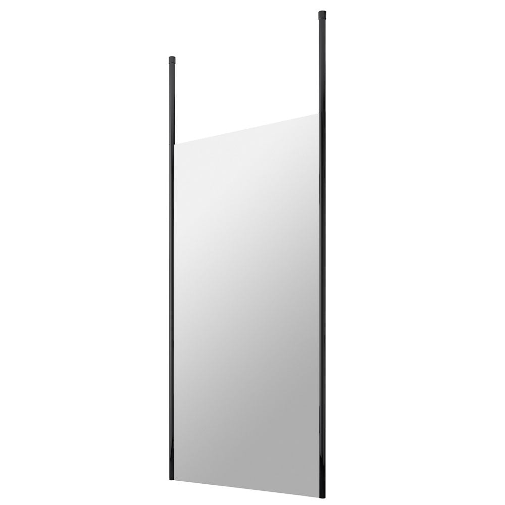 Hudson Reed Black Wetroom Shower Screen & Ceiling Posts 900mm BGPCP090