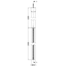 hudson-reed-black-wetroom-shower-screen-ceiling-post---wrsf006-