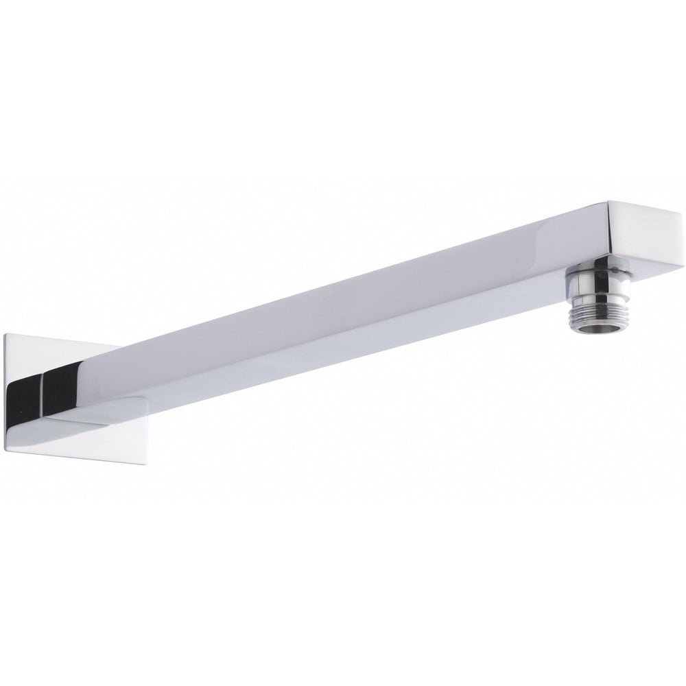 Hudson Reed Chrome Small Rectangular Wall Mounted Shower Arm - ARM13
