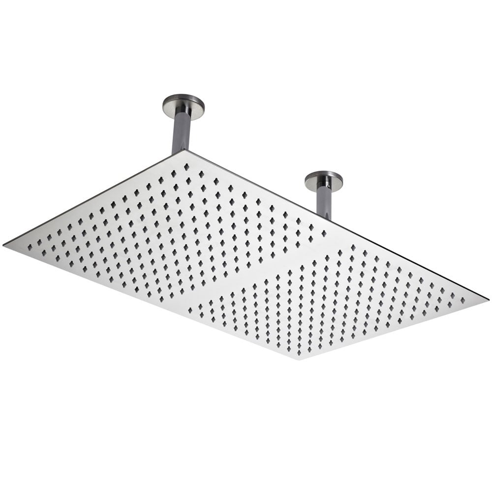 Hudson Reed Chrome Ceiling Mounted Fixed Shower Head 600x400mm - HEAD66