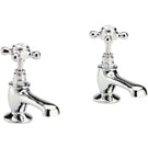 hudson-reed-topaz-white-crosshead-hexagonal-collar-basin-taps---bc301hx-