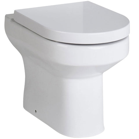 Hudson Reed Harmony White Back to Wall Toilet Pan & Soft Close Seat - CHM005