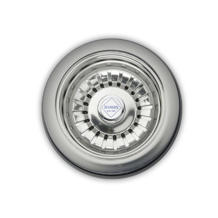 Stainless steel sink strainer with removable basket