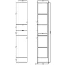 hudson-reed-fusion-anthracite-woodgrain-300mm-tall-tower-unit---off562-