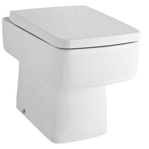 Hudson Reed Bliss White Back to Wall Toilet Pan & Soft Close Seat - CBL006