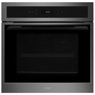 caple-60cm-sense-electric-pyrolytic-black-glass-gunmetal-single-oven-c2403gm-