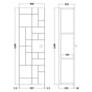 nuie-blocks-satin-blue-400mm-wall-hung-single-door-tall-unit---mof361a-