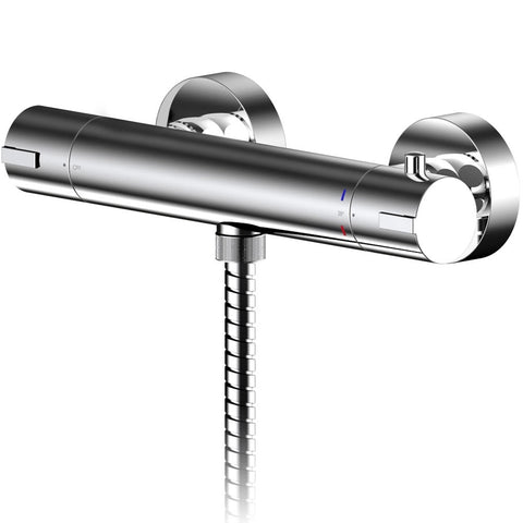 Nuie Arvan Chrome Thermostatic Shower Bar Valve - ARV503