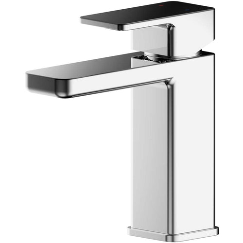 Nuie Windon Chrome Mono Basin Mixer Tap With Push Button Waste - WIN305