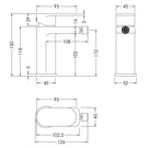 nuie-binsey-chrome-single-lever-mono-bidet-mixer-tap-with-pop-up-waste---bin306-