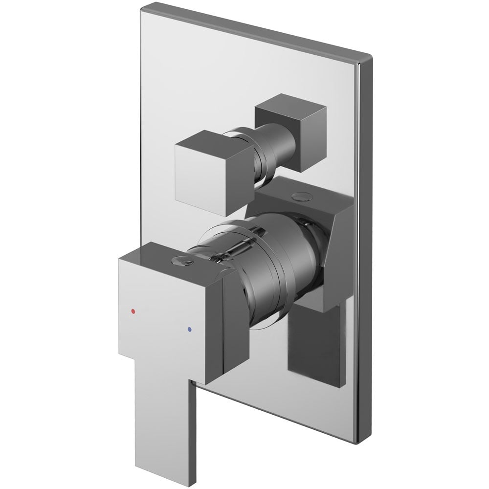 Nuie Sanford Chrome Concealed Manual Shower Valve With Diverter - SANMV12