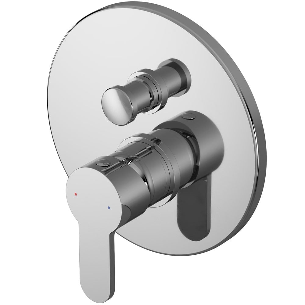 Nuie Arvan Chrome Concealed Manual Shower Valve with Diverter - ARVMV12