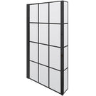 nuie-pacific-matt-black-square-framed-bath-screen-with-fixed-return---nsbs7bf-