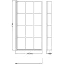 nuie-pacific-matt-black-square-framed-bath-screen-with-fixed-return---nsbs7bf-