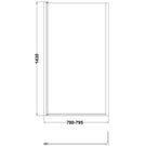 nuie-pacific-matt-black-square-bath-screen-with-fixed-return---nsbs7bp-