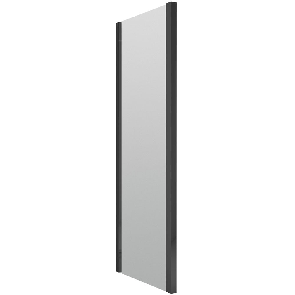Nuie Pacific Matt Black 800mm Shower Enclosure Side Panel