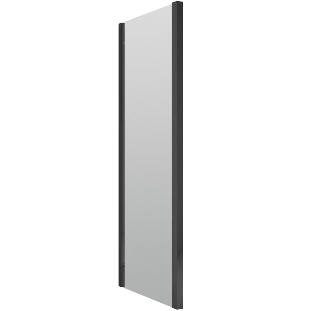 Nuie Pacific Matt Black 900mm Shower Enclosure Side Panel