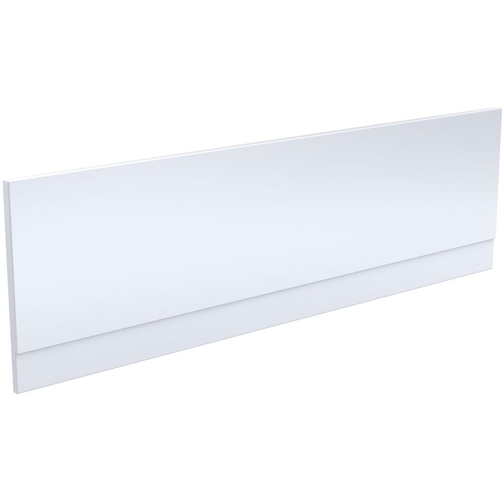 Nuie Complete Bathroom Set, Athena Gloss White Unit, Square Bath, Toilet & Shower Enclosure