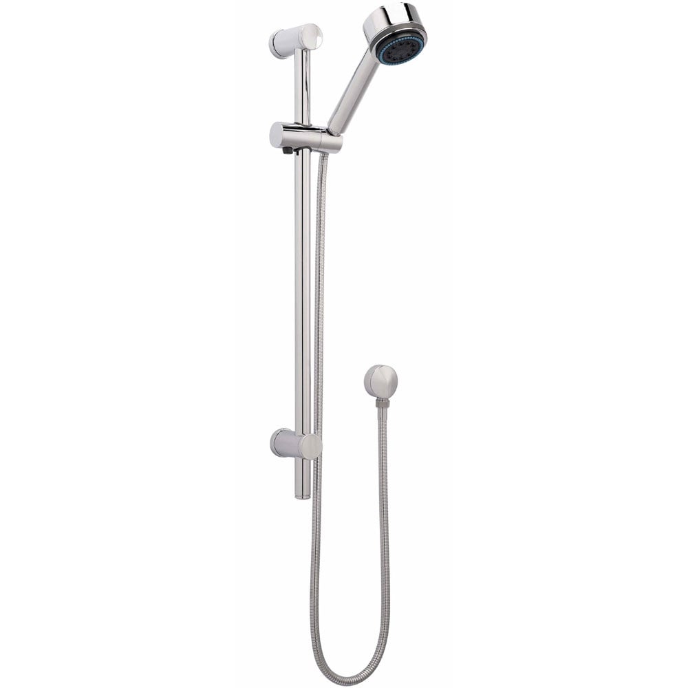 Nuie Quest Thermostatic Shower Mixer Valve, 200mm LED Head, Arm & Riser Kit