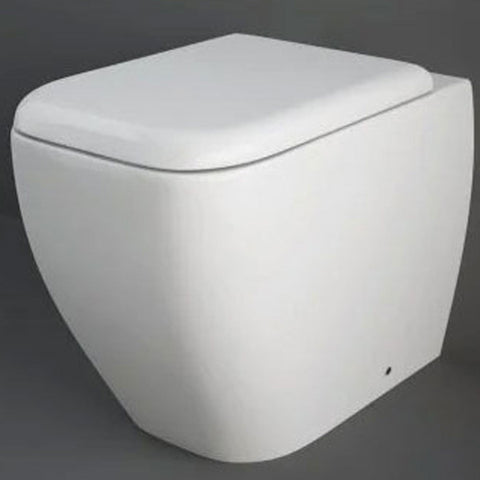 RAK Metropolitan White Back to Wall Toilet Pan & Soft Close Seat - METBTWPAN/SC