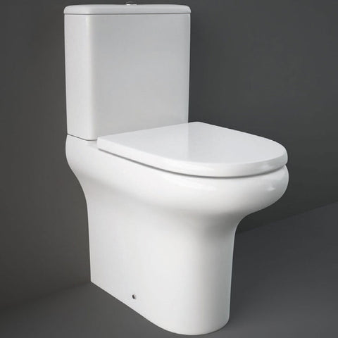 RAK Compact White Rimless Commercial Close Coupled Pan & Cistern - COMRIM45PAK/NS