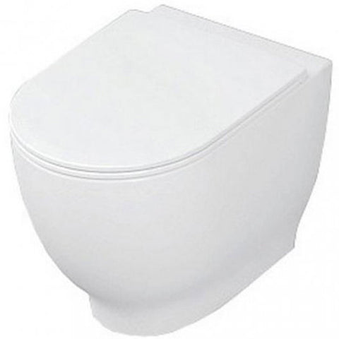 RAK Moon White Back to Wall Toilet Pan & Soft Close Urea Seat - HARBTWPAN/SC