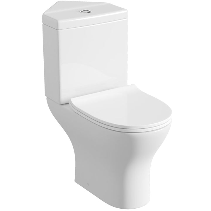 Wall-hung toilet with modern compact design