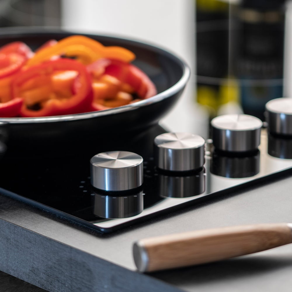 Caple 59cm Black Glass Electric Ceramic Hob C809C