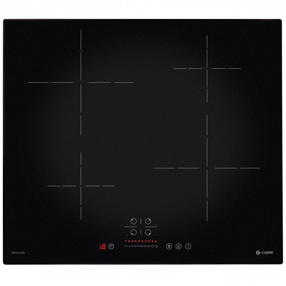 Caple 59cm Induction Black Glass Hob C847I