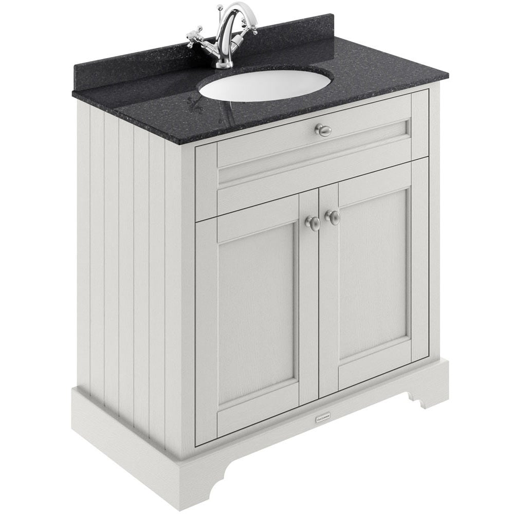 Hudson Reed Old London Timeless Sand 800mm Black Marble & 1TH Basin Unit LOF427