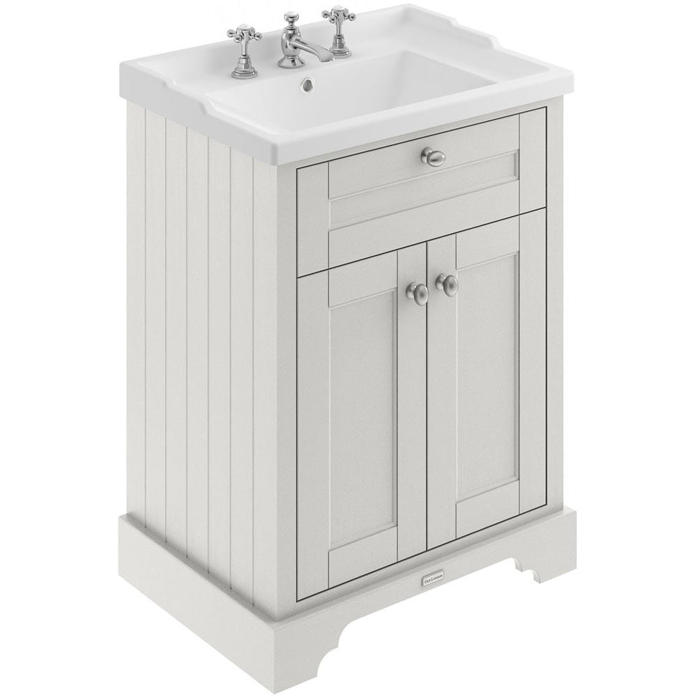 Hudson Reed Old London Timeless Sand 600mm Floor Standing Unit & 3TH Basin LOF433