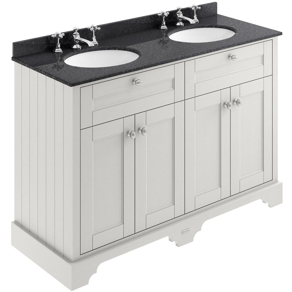 Hudson Reed Old London Timeless Sand 1200mm Black Marble & 3TH Basin Unit LOF466
