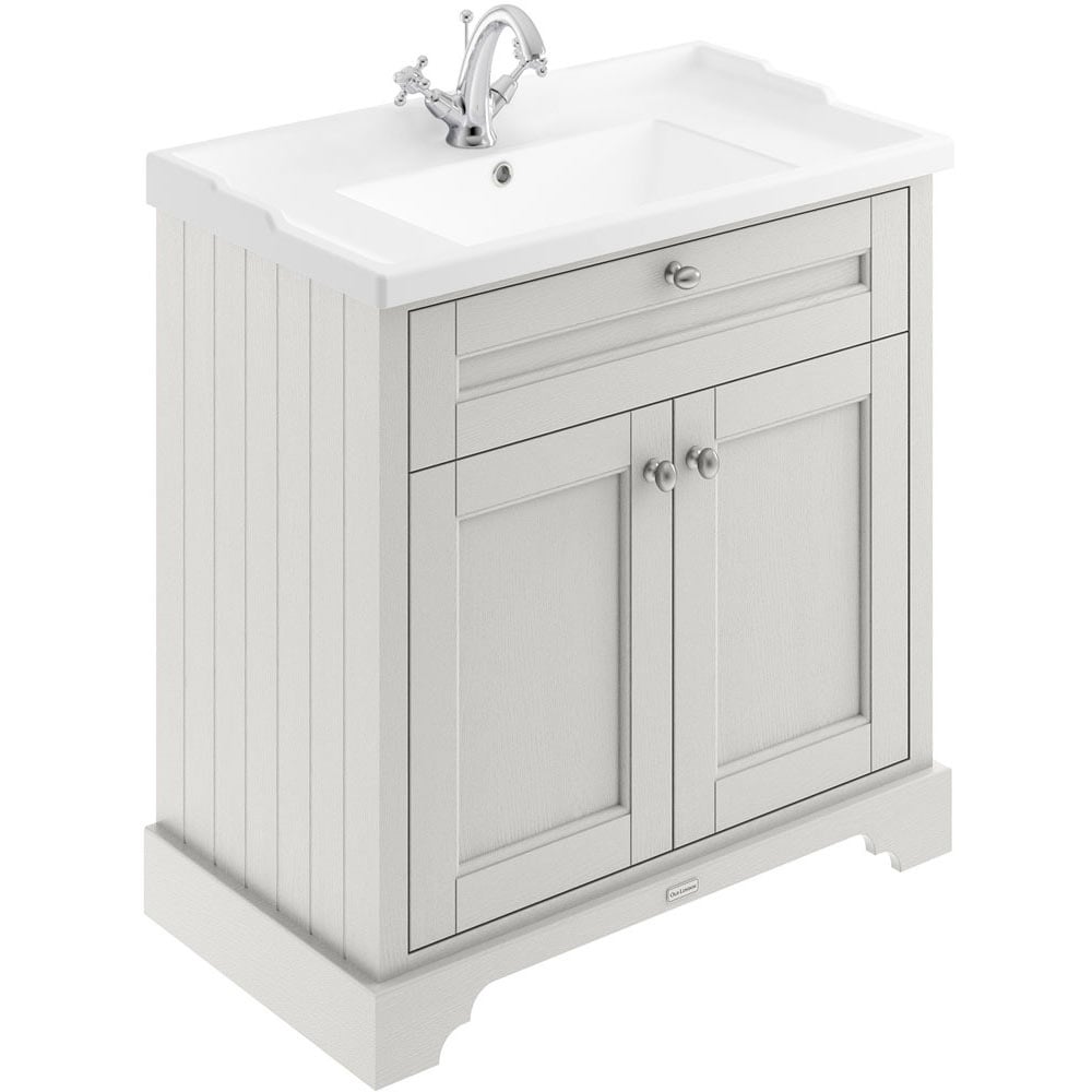 Hudson Reed Old London Timeless Sand 800mm Floor Standing Unit & 1TH Basin LOF405